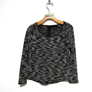 Dex Women’s Black Gray Knitted Long sleeves Sweater Small